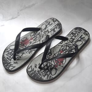 Rider Men's Graffiti Flip Flop Sandal 11/12